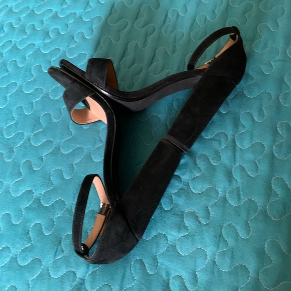 Steve Madden -Carrson Black Leather heeled sandals - Picture 7 of 11